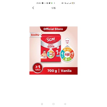 SGM Eksplor Soya Pro-gress Maxx 1 Plus Rasa Vanila Susu Pertumbuhan Anak Usia 1