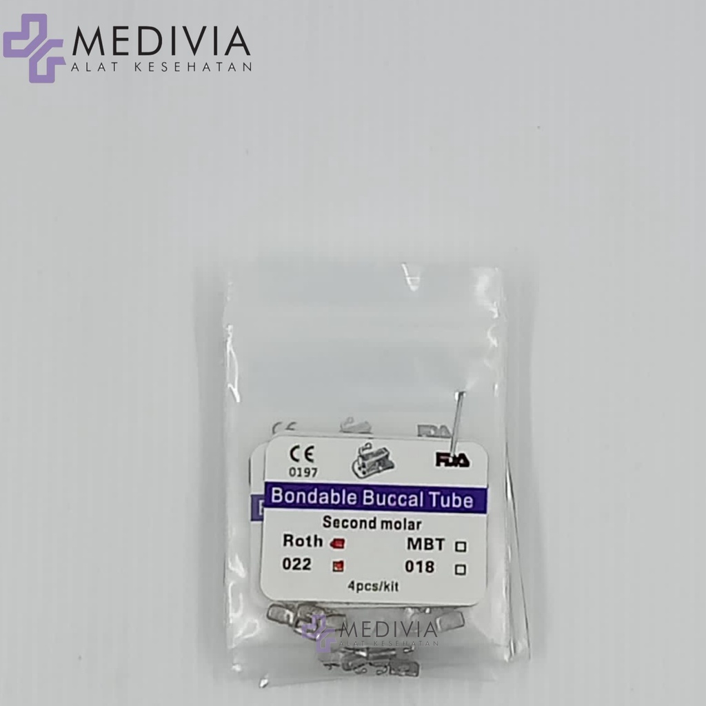 Image of BUCCAL TUBE FDA APPROVED/ FDA RECOMMENDATION BONDABLE FDA M1-M2 ISI 4 MBT/ ROTH #2