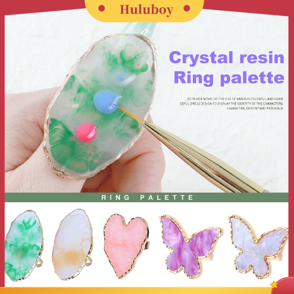 Huluboy Huluboy♡ Palet Display Warna Kutek Gel Bahan Resin Untuk Manicure