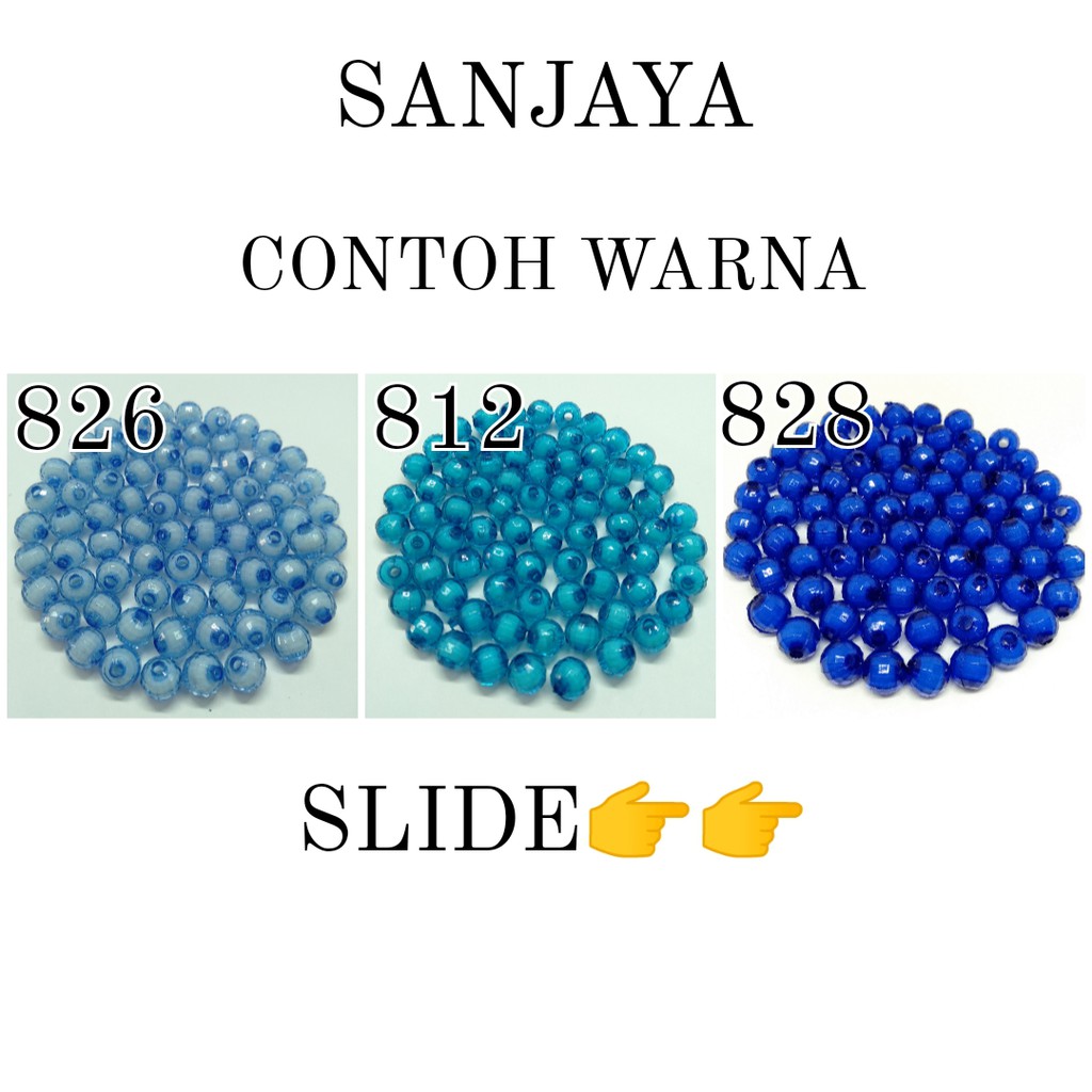MANIK ISI / MOTE ISI / MANIK AKRILIK ISI BOLA DUNIA / MOTE AKRILIK ISI BOLA DUNIA / MANIK ISI LAMPION / MOTE AC ISI LAMPION 8MM