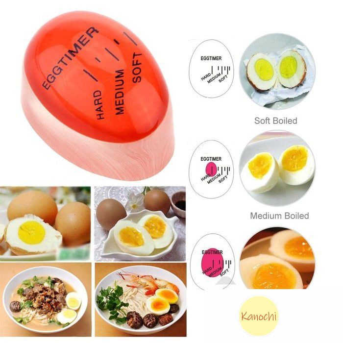 Egg Timer Perfect Boiled Indicator Pengukur Suhu Telur Rebus Kitchen