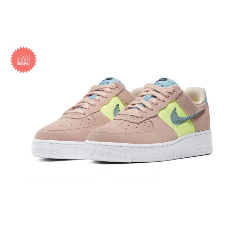 Nike Air Force 1 Washed Coral/Ghost Green/Black/Oracle Aqua
