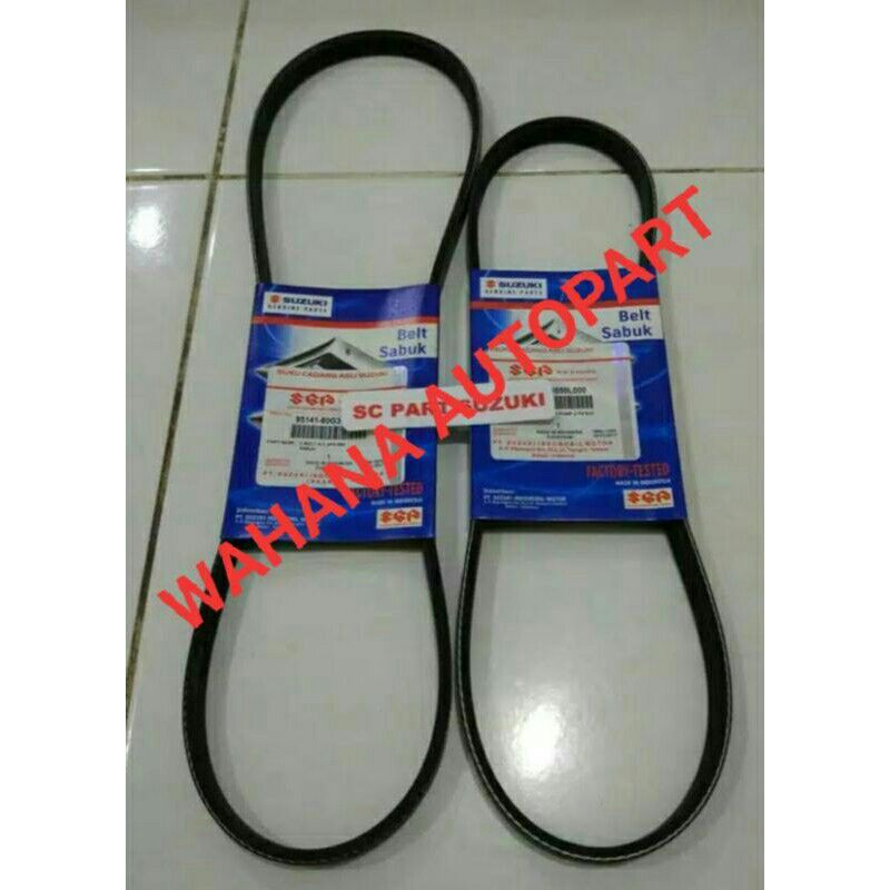 Fan Van Belt Tali Kipas Mesin Set Suzuki Baleno Lama Vbelt V-Belt Set Baleno Old 1996 - 2002 ORI SGP