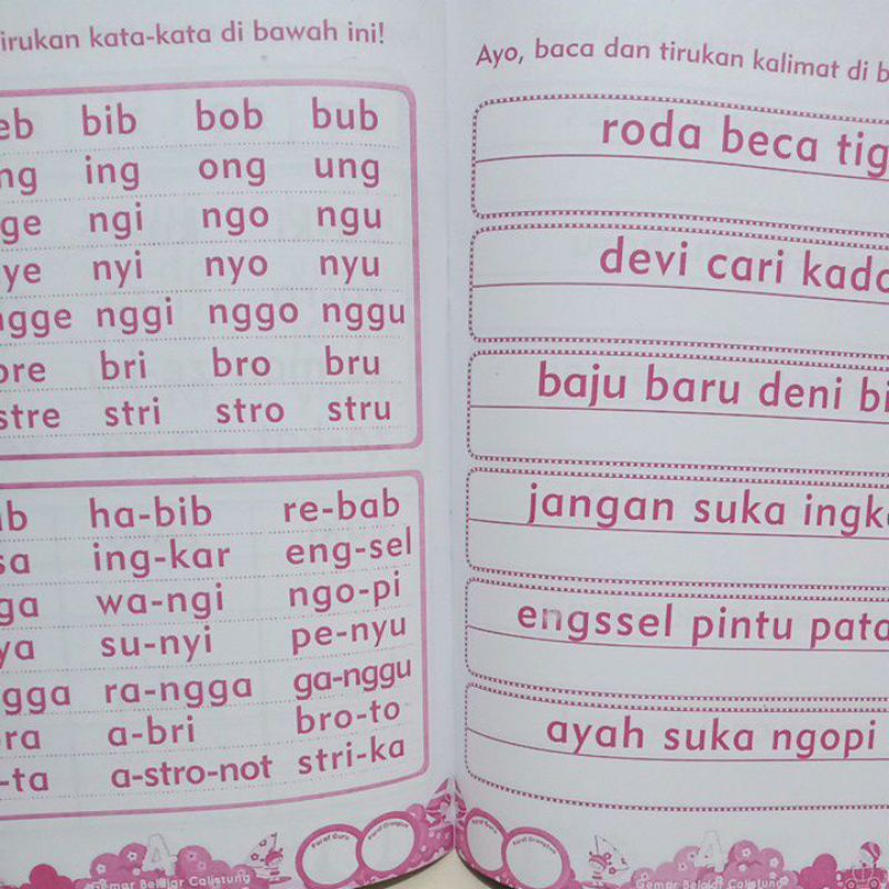 Buku Gemar Belajar Calistung Baca Tulis Hitung