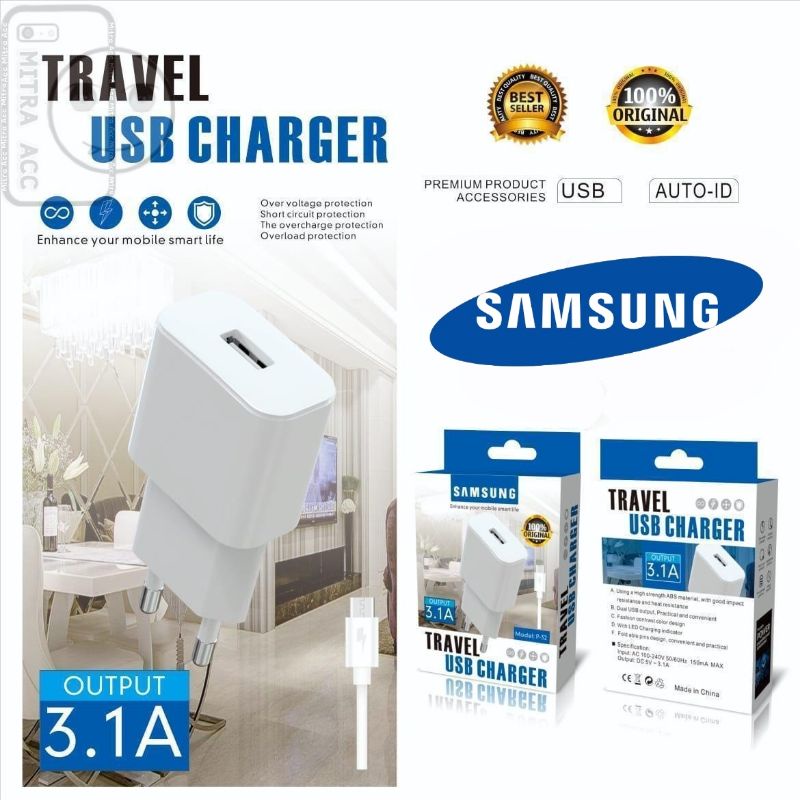 Charger Casan Samsung 3.1A + Micro USB Cable