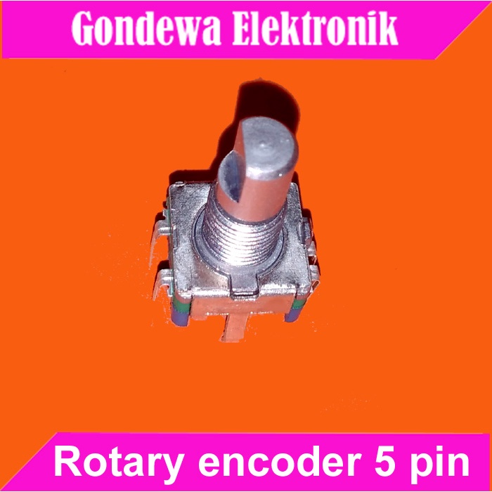 Rotary encoder half axis 5 pin, 15mm potensio digital EC11