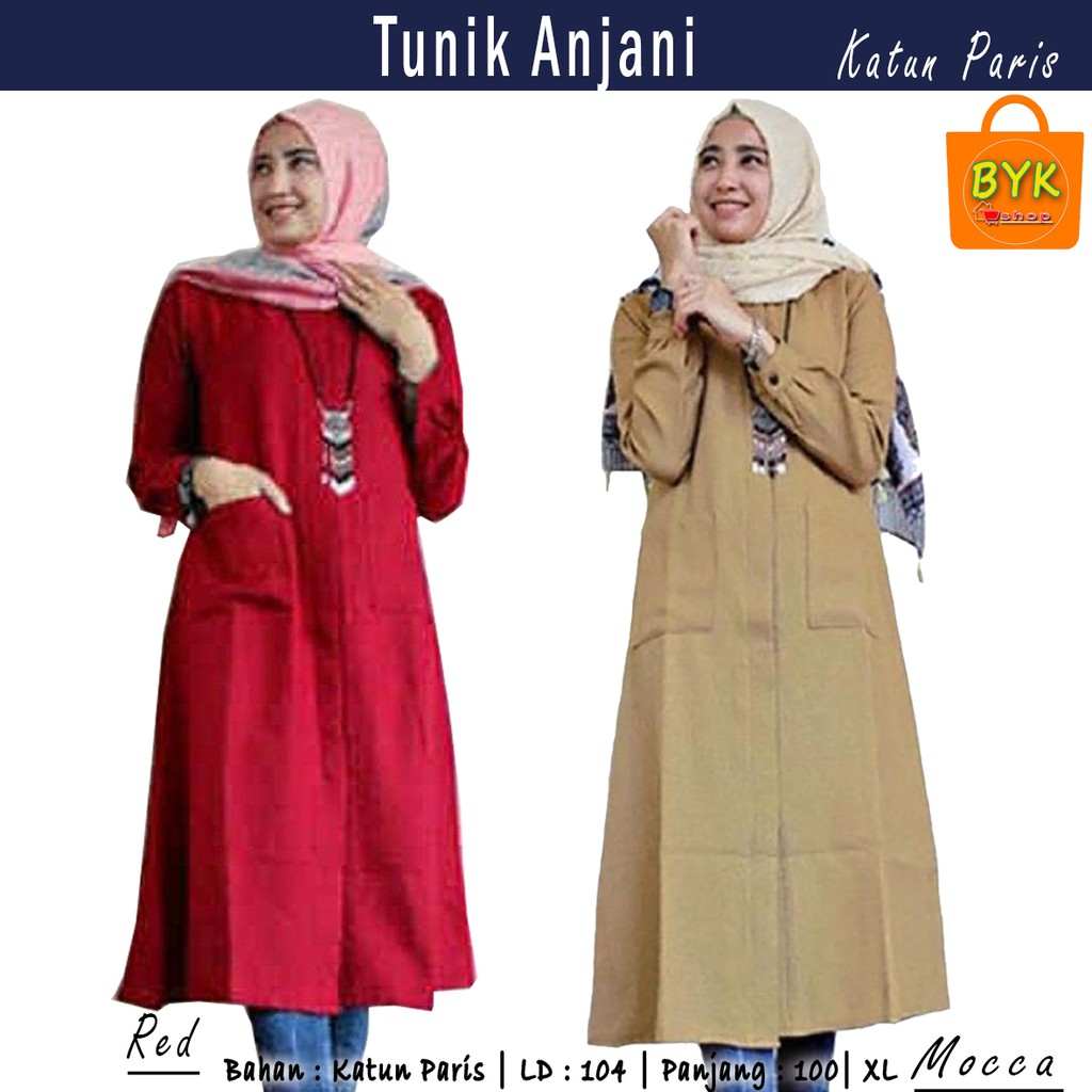 ATASAN WANITA TUNIK ANJANI- BAJUWANITA TUNIKMURAH