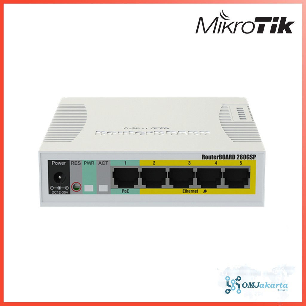 Mikrotik RB260GSP Switch Gigabit 5 port
