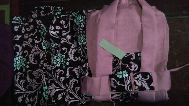 Bg - Batik Couple Rovella Kebaya Modern Setelan Batik Stelan Batik Wanita Rovela Rosela