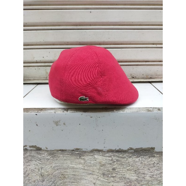 Topi Newsboy Hat Flat Copet Lacoste
