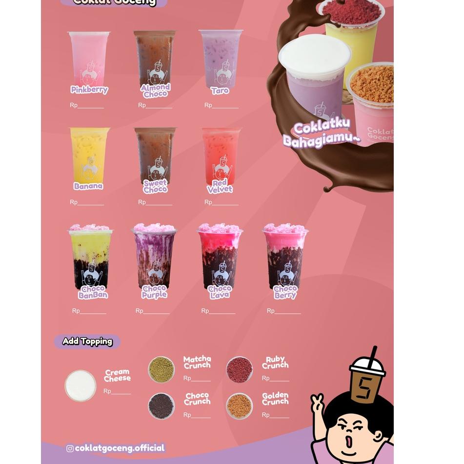 

Paket Sample / Tester Paket Usaha Coklat Goceng 7LNTN Terbaru