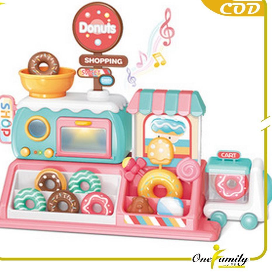 DR ONE-M29 Mainan Edukasi Anak Toko Donat 999-82 / Jualan Roti Donut Hadiah Ultah / Kado Ulang Tahun