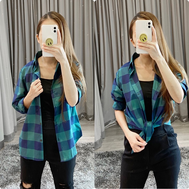 real pic Kemeja jessico /Kemeja casual wanita  / kemeja vintage /kemeja cardi/ kemeja bahan flanel