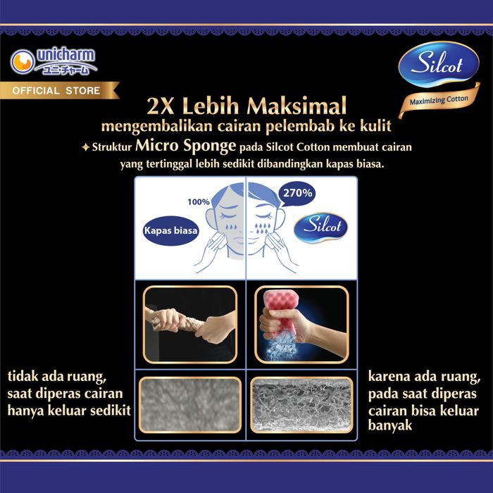 Silcot Maximizer Kapas Silcot Cotton 40pcs / 80 Lembar / FREE BUBBLE WRAP