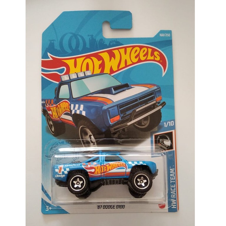 Diecast Hot Wheels 87 DODGE D100 Biru HW Hotwheels Pickup Mobil Mainan Anak Pick Up Regular