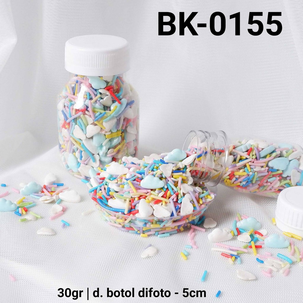 

BK-0155 Sprinkles sprinkle sprinkel 30gr 30 gram awan meses rainbow yamama baking grosir murah sprinkles cake dekorasi mutiara trimit decoration story sprinklestory sprinklesstory sprinkle story yamama baking