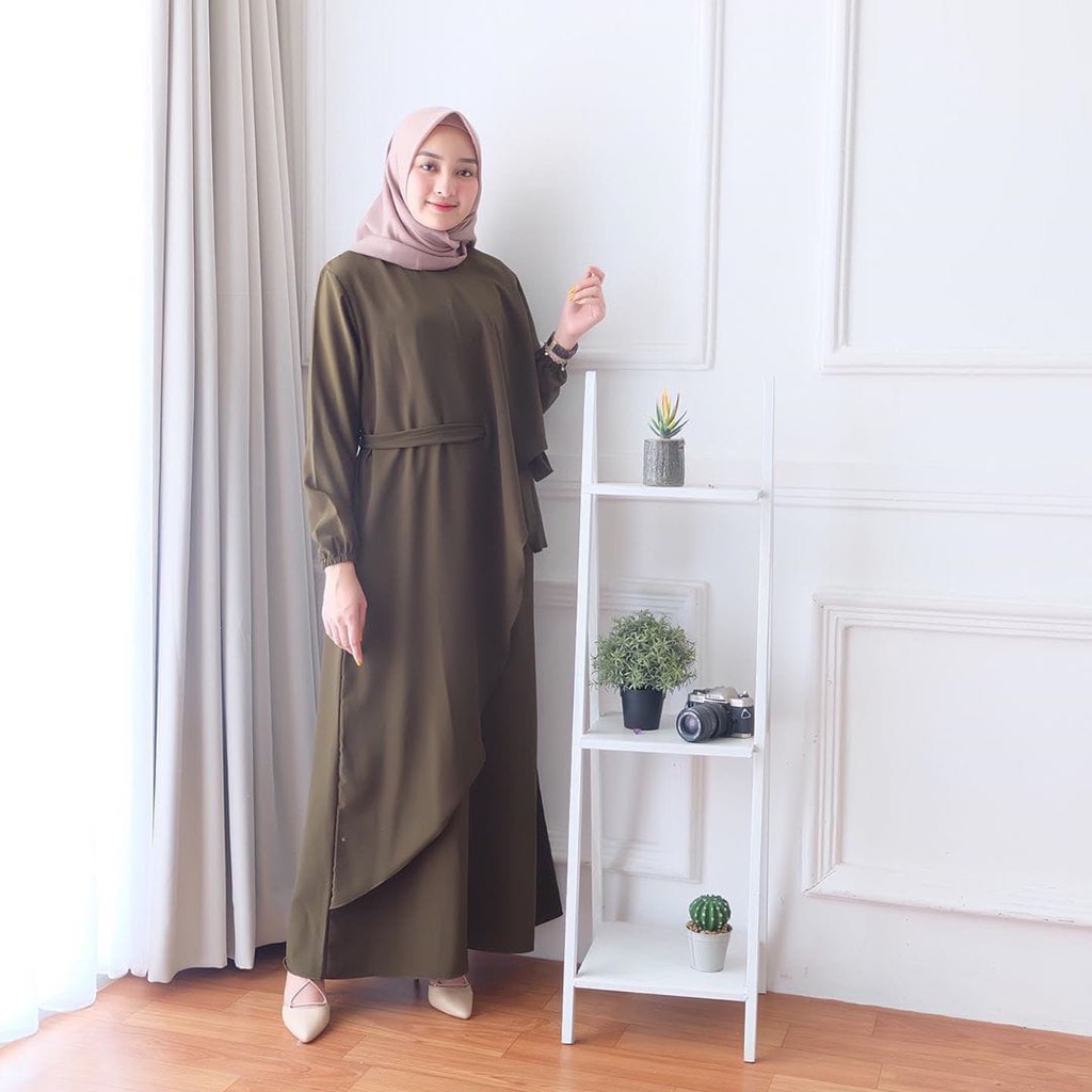  Baju  Muslim  Wanita Sandra Dress  Baju  Ok konveksi tanah  