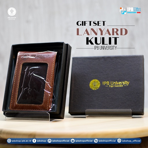 

Lanyard Kulit Asli Berlogo IPB University - Wadah ID Card