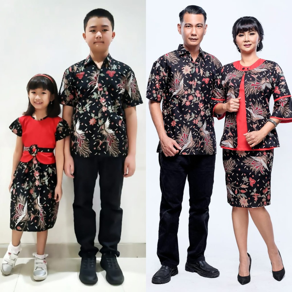 Zola_Batik Batik Couple Sarimbit Keluarga Rok & Blus Raisa New Batik Keluarga Modern