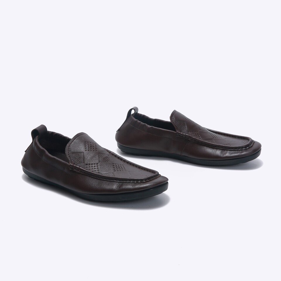 EM84 SEPATU PANSUS EVERBEST PRIA ORIGINAL LOAFER KULIT BRANDED COKLAT