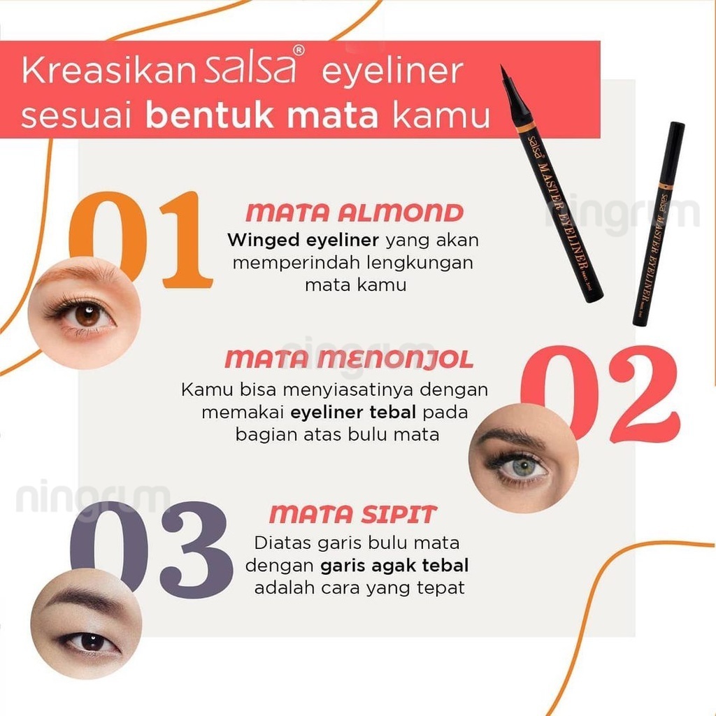 Ningrum - Salsa Eyebrow Guru Pensil Alis 4 in 1 - 5410