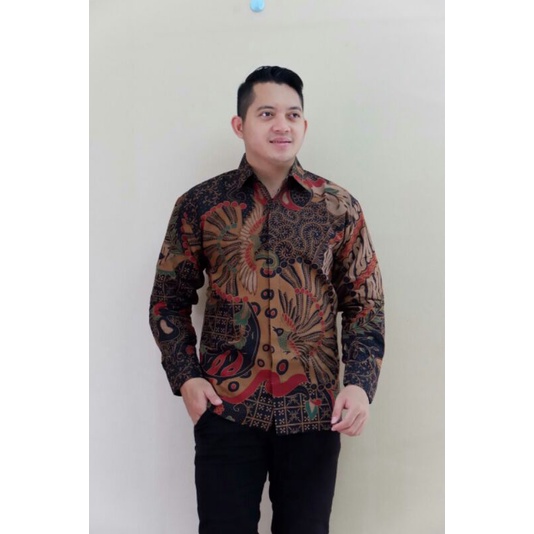 kemeja batik pria lengan panjang