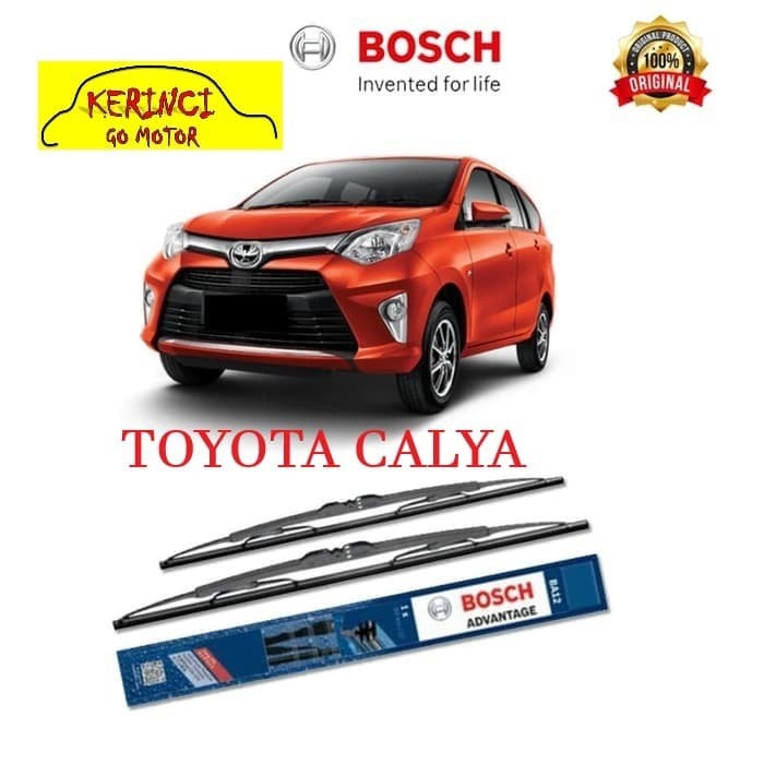 WIPER TOYOTA CALYA BOSCH ADVANTAGE 22&quot; &amp; 17&quot; SEPASANG WIPER CALYA