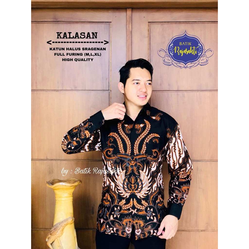 KALASAN RAJASAKTI KEMEJA BATIK SOLO PRIA LENGAN PANJANG LAPIS FURING ATASAN BATIK PREMIUM MODERN KATUN HALUS BAHUWIRYA  BANAMITRA BANAMITRA PUTIH BANGSAWAN BAYU PUTRA BERLIAN BIRU BHARATAYUDA BIMASENA BIRENDRA BIRU INDAH BRAHMAKERTA BRAHMAKERTA MERAH