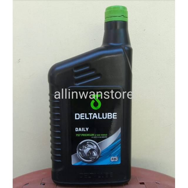 Oli Deltalube Daily 757 Premium SAE 10W40 API Service SL JASO MA isi 0.8 Liter 10w40 Original 100%