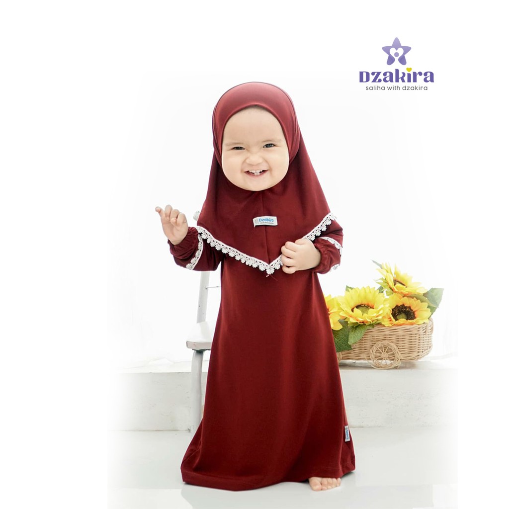 GAMIS BAYI 0-3thn RENDA KAIRA MAROON TWIST ORIGINAL by DZAKIRA