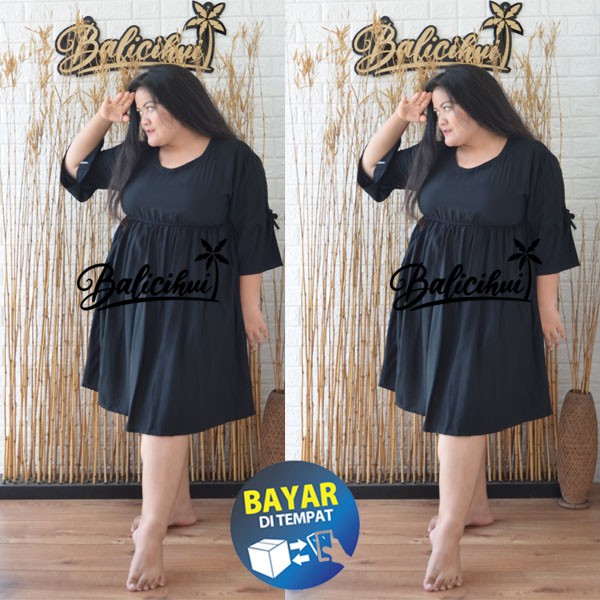 Balicihui Dress Emily Dress 4XL Jumbo Plus Size Dress Wanita Dress Bali  Bigsize Dress