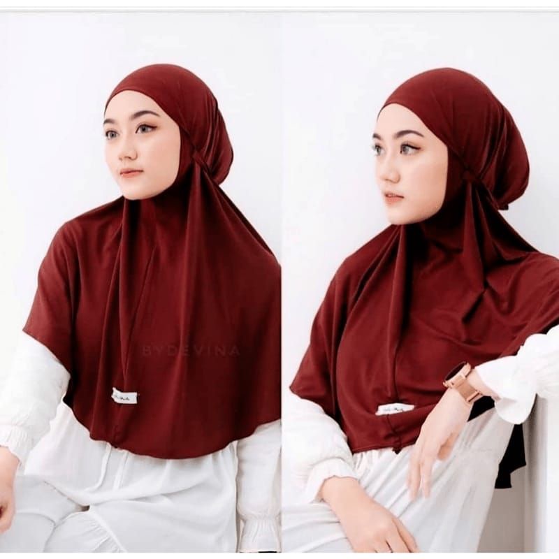 hijab bergo jersey tali maryam