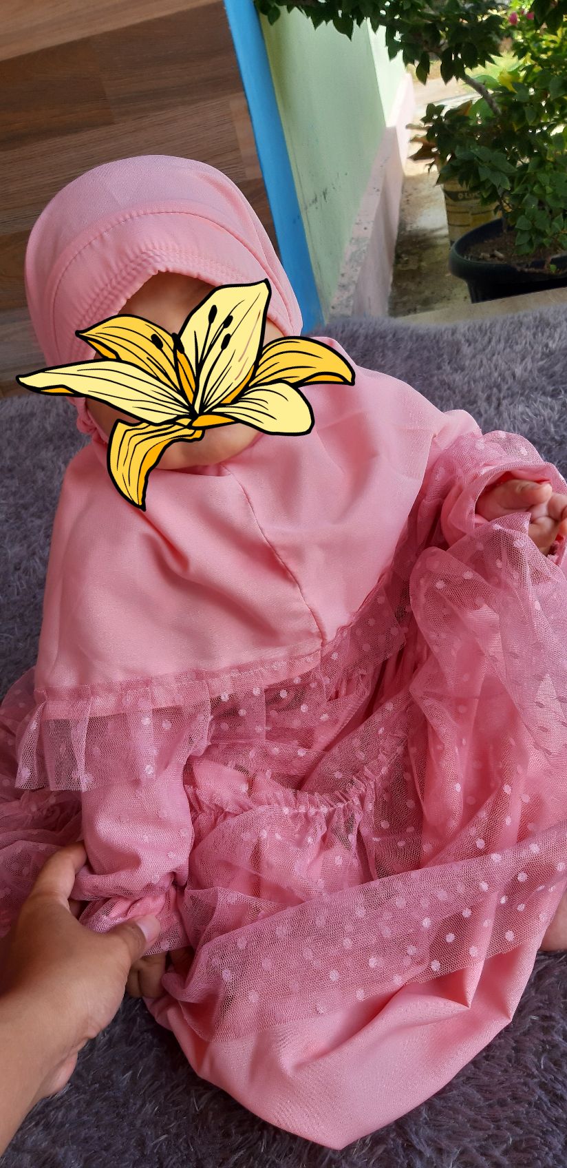 Sarimbit Couple Muslim Terbaru Model Pesta Nude Tule Dotty Dan Toyobo High Quality Bs Beli Terpisah