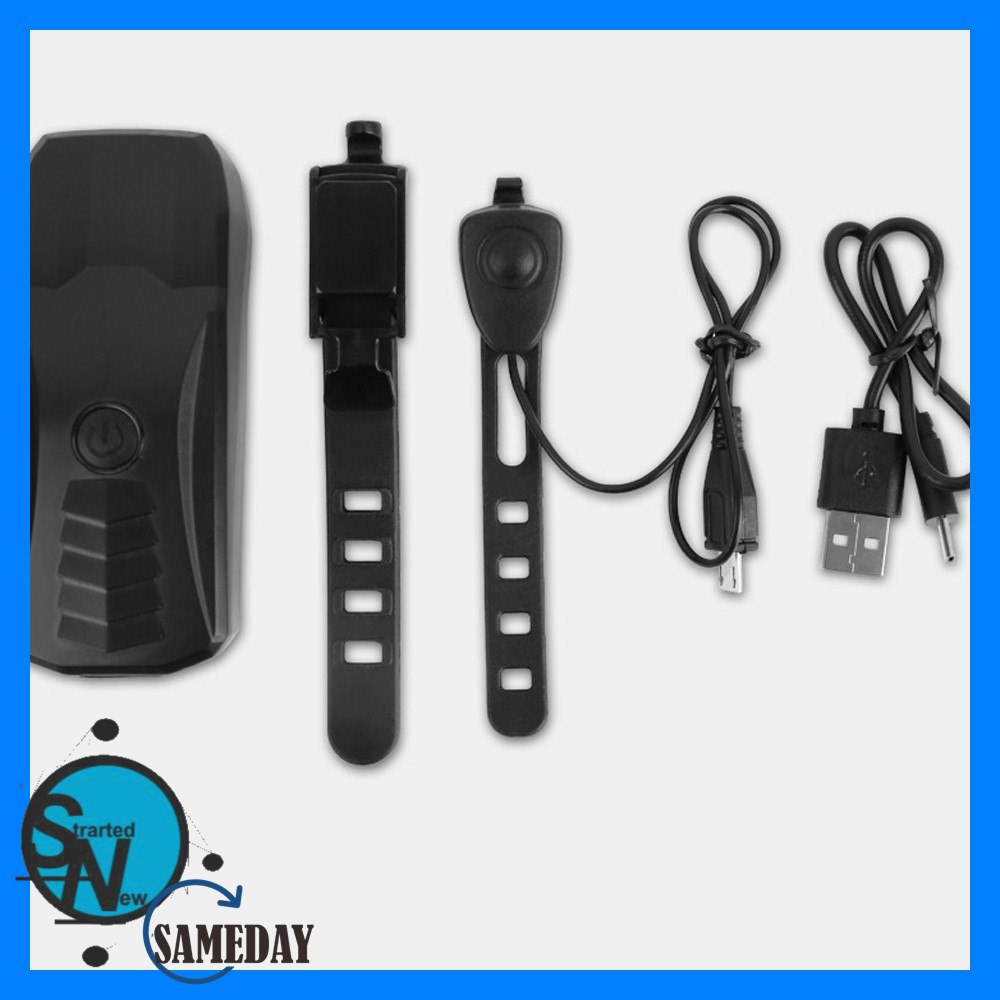 Lampu Alarm Klakson Sepeda Waterproof Anti Theft - SJ-10530 - Black