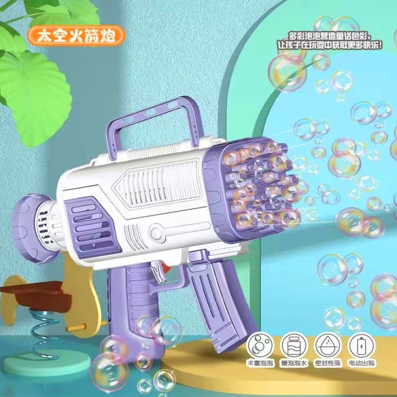 [FUNNY]28 Lubang / Mainan Bubble Gun Besar Jumbo / Big Bubble Gun / Mainan Pistol Tembak Gelembung Jumbo / Mainan Anak