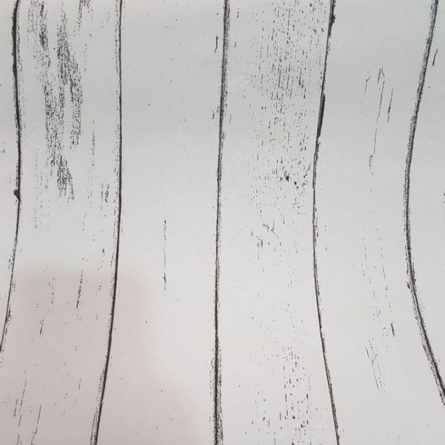 W5030 Wallpaper Sticker Dinding Murah, Motif Kayu Putih, Vintage