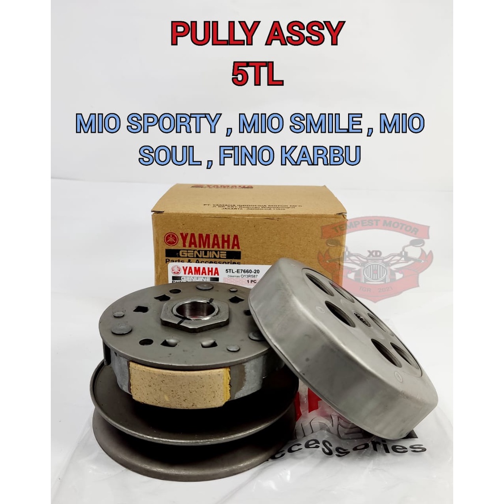 PULLY ASSY YAMAHA MIO 5TL PULI MIO SPORTY FULLY MIO FULLY MIO SOUL FULI FINO KARBU PULLEY MIO SMILE