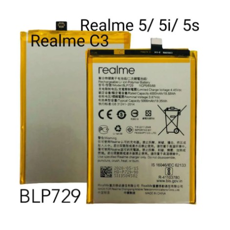 Battery Batre Baterai Realme 5 5i 5s C3 BLP-729 BLP729 BLP 729