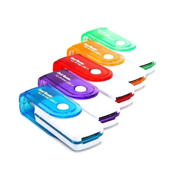 [10 GRAM] Multi Card Reader All In One 4in1 - Card Reader 4 Slot Multi Memory Converter To Flashdisk