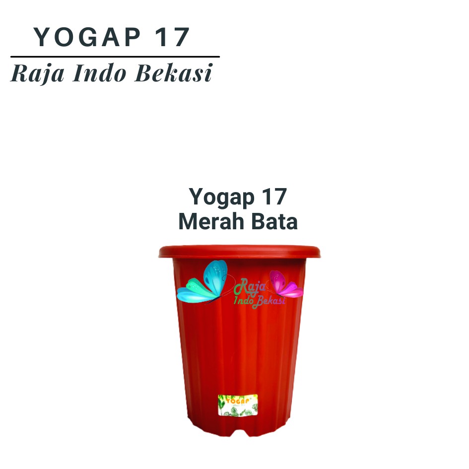 Pot Yogap 17 Putih Coklat Merah Bata Bening Transparan Pot Yogap Yoga 18 19 25 Tebal Murah