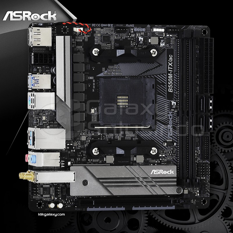 ASRock B550M-ITX/ac (AMD AM4, B550, DDR4) - Motherboard