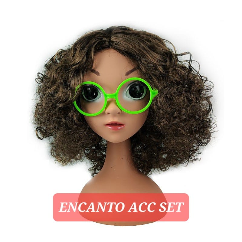 ENCANTO ACC SET AKSESORIS KOSTUM PRINCESS ANAK WIG RAMBUT PALSU KACAMATA PRINCES MIRABEL