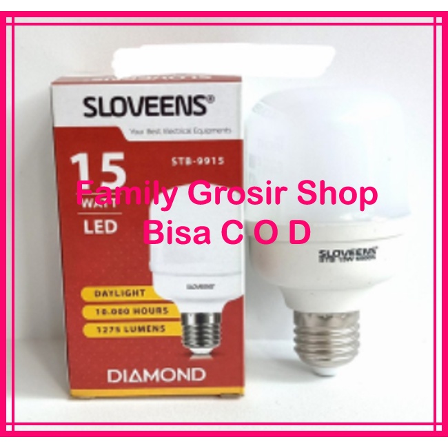 Lampu LED 15/20watt T Bulb Kapsul Capsule SNI