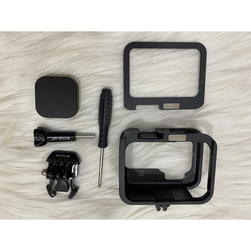 PULUZ PU519B Cage For GoPro HERO9 Black Metal Border Frame Mount Protective Case Shell Cover