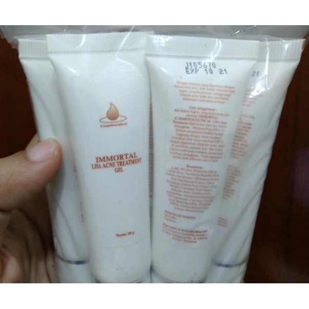 IMMORTAL LHA ACNE TREATMENT  - kemasan tube