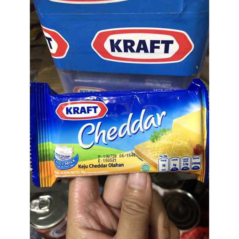 

Keju Cheddar Kraft 70gr