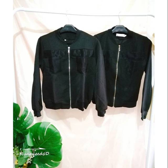 {nunaneeds.id} jaket scuba - jaket zipper - atasan wanita - baju murah - jaket import