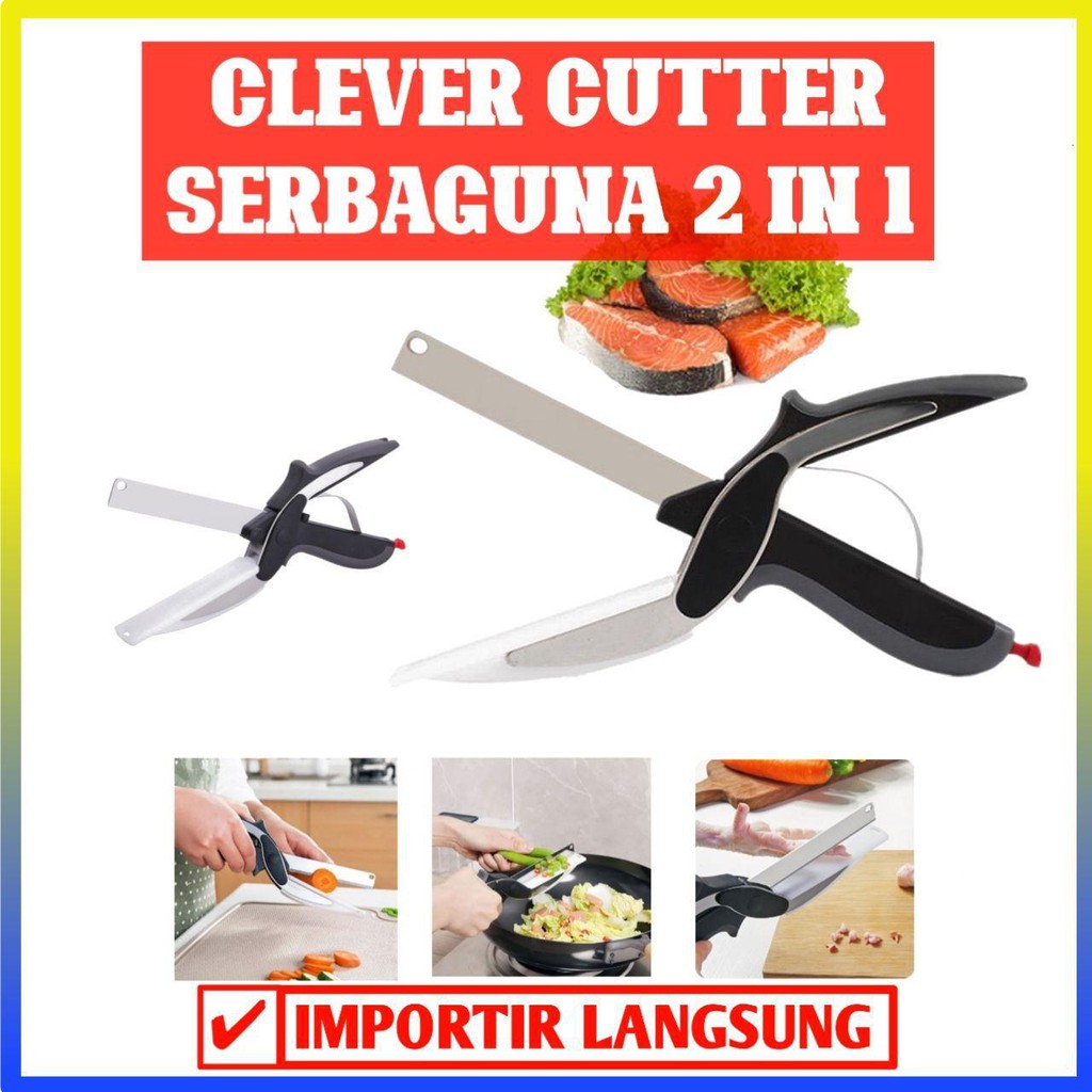 

Clever Cutter / Pisau Gunting / Gunting Dapur / Pemotong sayur - 100063