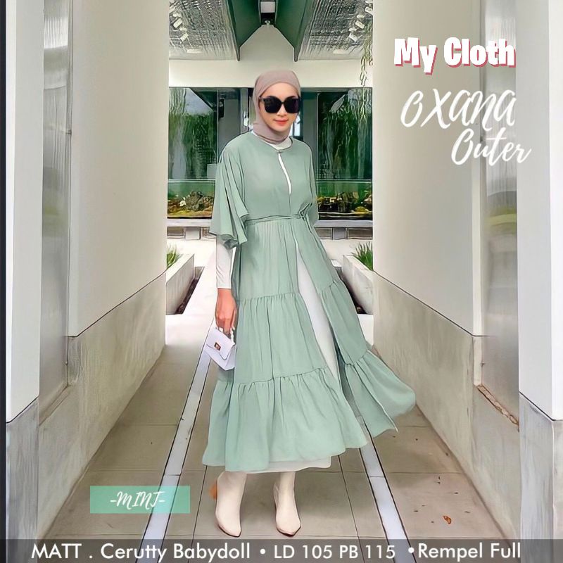 OXANA OUTER CERUTY BABYDOLL OUTER POLOS WANITA BAJU PANTAI