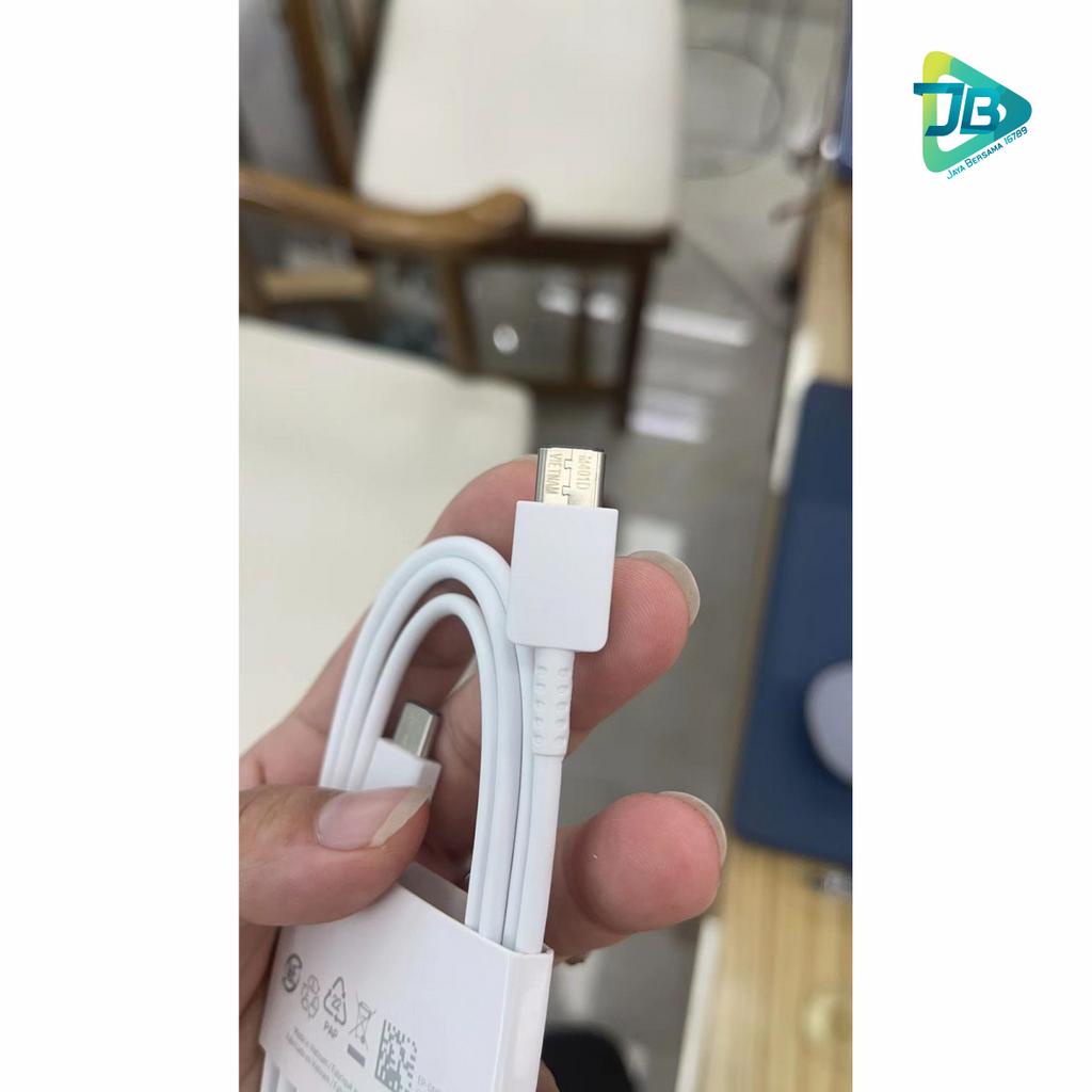 Kabel Data Cable ORIGINAL Samsung cabutan S21 nonpack super fast Charging for Galaxy A23 A33 A53 A73 5G s21+ S21fe s21ultra s22 s22+ s22ultra note20 Note20ultra s23 s23+ s23ultra z flid 4 z fold 4 z flip 3 z fold 3 Original TYPE C TO TYPE C JB8815